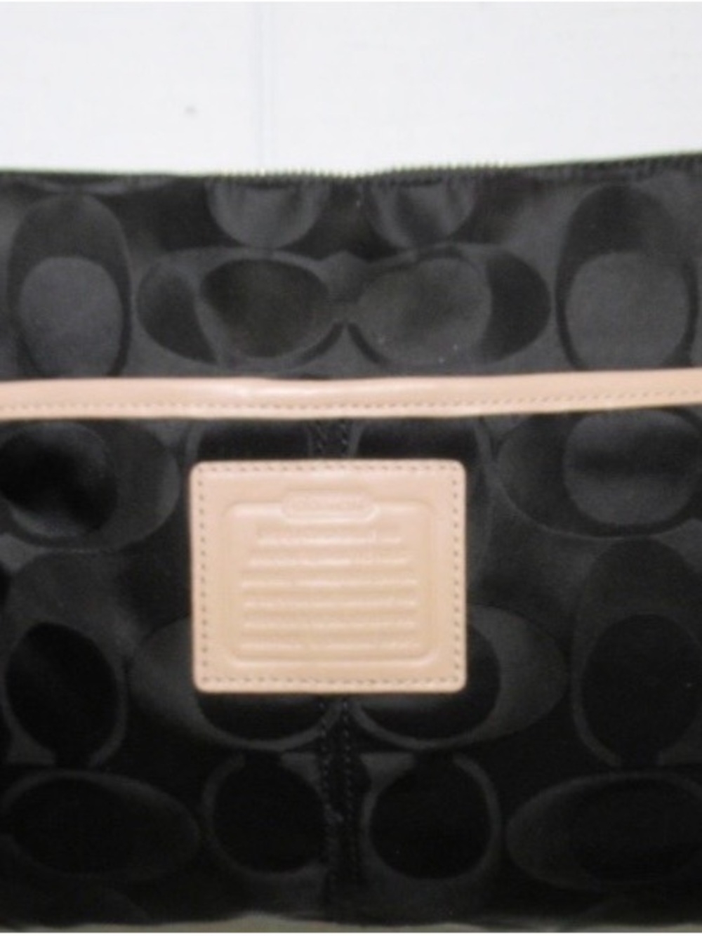 Coach Black Crossbody Bag with Pink Trim and Strap Accents - Picture 3 of 10